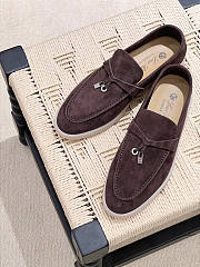 Loro Piana Summer Charms Walk Moccasin Brown - 1