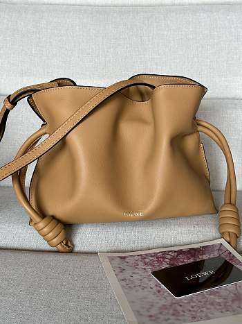 Loewe Mini Flamenco Clutch in Nappa Calfskin Warm Desert 23.9x9x18cm