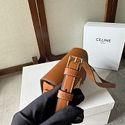 Celine Teen Triomphe Bag In Natural Calfskin Tan 18.5x14x5cm - 2