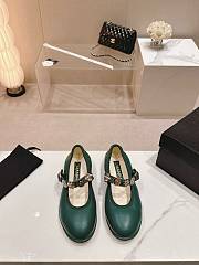 CC Mary Janes Lambskin Green 10mm - 6