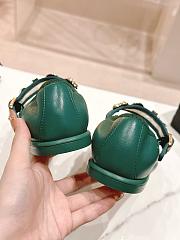 CC Mary Janes Lambskin Green 10mm - 5