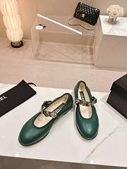 CC Mary Janes Lambskin Green 10mm - 4