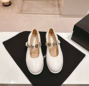 CC Mary Janes Lambskin White 10mm - 1