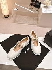 CC Mary Janes Lambskin White 10mm - 2