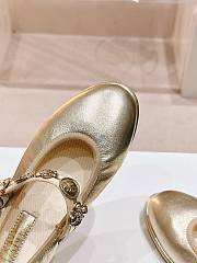 CC Mary Janes Lambskin Gold 10mm - 3