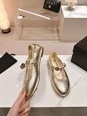 CC Mary Janes Lambskin Gold 10mm - 2