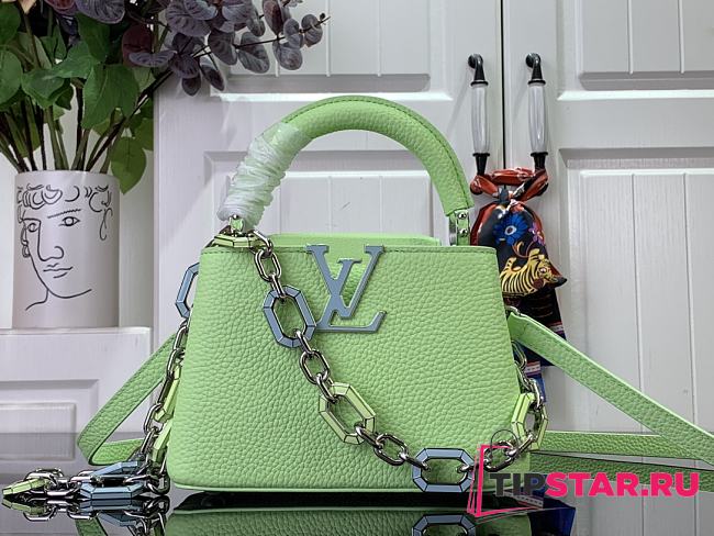 LV Capucines Mini Spring Green M24683 21x14x8cm - 1