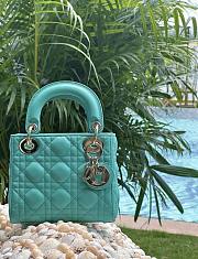 Mini Dioriviera Lady Dior Bag Aquamarina Cannage Lambskin  - 1