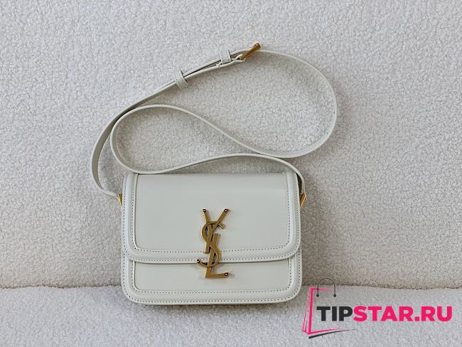 YSL Solferino Small In Box Saint Laurent Leather White Size 19×13×5 cm - 1