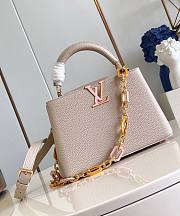 LV Capucines BB Quartz White M24684 27x18x9cm  - 1