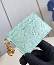 LV Charms Card Holder Spring Green M83584 10.2x7.3x0.3cm - 2