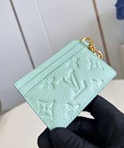 LV Charms Card Holder Spring Green M83584 10.2x7.3x0.3cm - 3