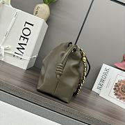 Loewe Medium Flamenco Purse In Mellow Nappa Lambskin Dark Khaki Green 30x20x10.5cm - 5