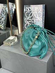 Loewe Medium Flamenco Purse In Mellow Nappa Lambskin Emerald Green 30x20x10.5cm - 3