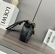 Loewe Mini Flamenco Purse Bag In Mellow Nappa Lambskin Black 23x17x5.5cm - 6