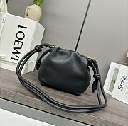 Loewe Mini Flamenco Purse Bag In Mellow Nappa Lambskin Black 23x17x5.5cm - 4