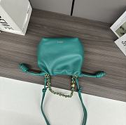 Loewe Mini Flamenco Purse Bag In Mellow Nappa Lambskin Emerald Green 23x17x5.5cm - 4