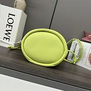 Loewe Flamenco Purse Bucket In Mellow Nappa Lambskin Anise 32x17x24cm - 3