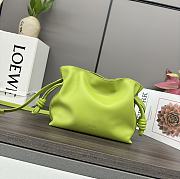 Loewe Mini Flamenco Clutch In Nappa Calfskin Meadow Green 23.9x18x9cm - 2