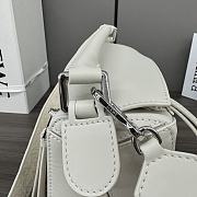 Loewe Small Puzzle Bag In Satin Calfskin White Size 24*10.5*16.5cm - 6