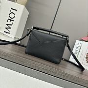 Loewe Mini Puzzle Bag In Soft Grained Calfskin Black 18x12.5x8cm - 6