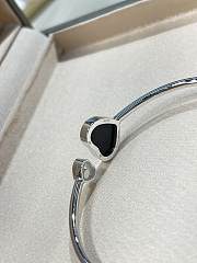 Chopard Happy Hearts Bangle Ethical White Gold Diamond Onyx - 2