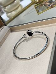 Chopard Happy Hearts Bangle Ethical White Gold Diamond Onyx - 4