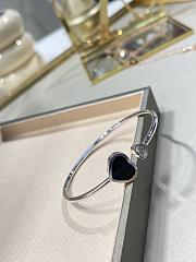 Chopard Happy Hearts Bangle Ethical White Gold Diamond Onyx - 6