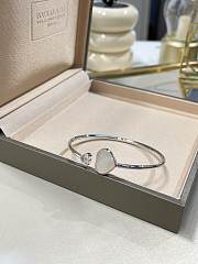 Chopard Happy Hearts Bangle Ethical White Gold Diamond Mother Of Pearl - 5