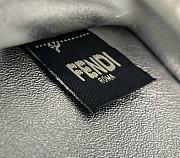 Fendi Peekaboo ISeeU Medium Peekaboo ISeeU Silver Leather Bag with Crystal FF Motif 20x11x15cm - 6