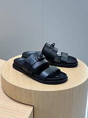 Hermes Gabriel Sandal Black Calfskin Black Hardwarwe  - 5