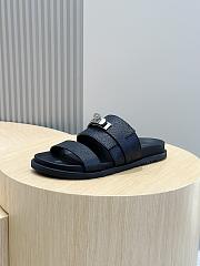 Hermes Gabriel Sandal Black Epsom Calfskin Silver Hardwarwe  - 6