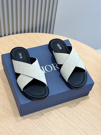 Dior Alias Sandal White Dior Gravity Leather