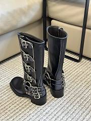 Miumiu Leather Boots Black 32cm - 6