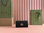 Gucci GG Marmont Continental Wallet Black 19cm - 1