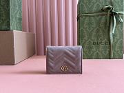 Gucci GG Marmont Card Case Wallet Dusty Pink - 1