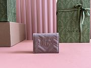 Gucci GG Marmont Card Case Wallet Dusty Pink - 2