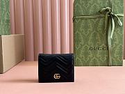 Gucci GG Marmont Card Case Wallet Black - 1