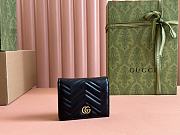 Gucci GG Marmont Card Case Wallet Black - 2