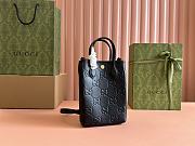 Gucci GG Super Mini Bag With Strap Black 14.5-16.5x21x5-3cm - 5