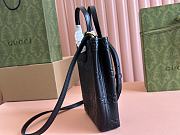 Gucci GG Super Mini Bag With Strap Black 14.5-16.5x21x5-3cm - 4