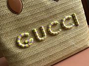 Gucci Medium Straw-Effect Tote 38x33x15cm - 5