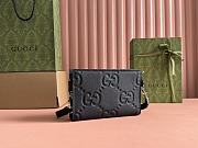 Gucci Jumbo GG Mini Bag Black 22x15x4.5cm - 2