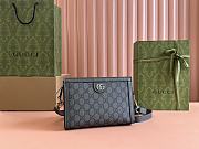 Gucci Ophidia Super Mini Bag Grey And Black GG Supreme Canvas 22x15x4.5cm - 5