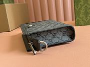 Gucci Ophidia Super Mini Bag Grey And Black GG Supreme Canvas 22x15x4.5cm - 4