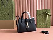 Gucci Small Tote Bag With Hook Closure Black 24x17.5x8.5cm - 6