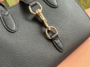 Gucci Small Tote Bag With Hook Closure Black 24x17.5x8.5cm - 2