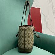 Gucci Ophidia Small Tote Bag Beige And Blue 31x25x13cmm - 5