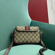 Gucci Ophidia GG Mini Shoulder Bag Beige And Ebony 19x13x5cm - 4