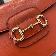 Gucci Horsebit 1955 Small Shoulder Bag Orange 25x18x8cm - 6